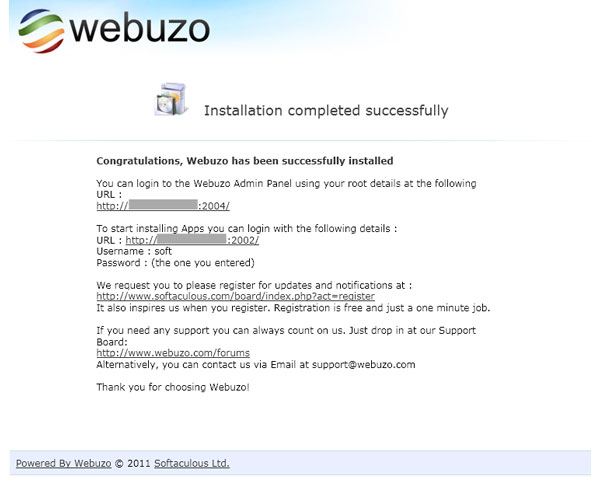Cara install Webuzo 