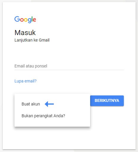 Cara buka akun gmail