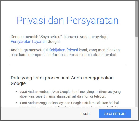 Cara privasi email gmail