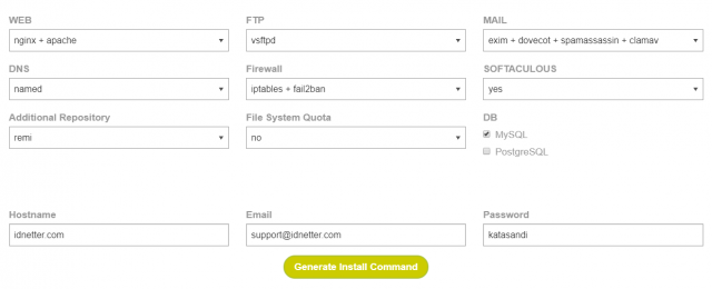 cara install vestaCP di Linux server