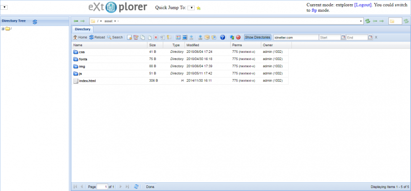 Cara install eXtplorer file manager 