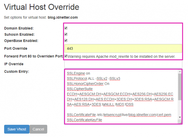 Cara install SSL Let's Encrypt di Sentora - idnetter.com