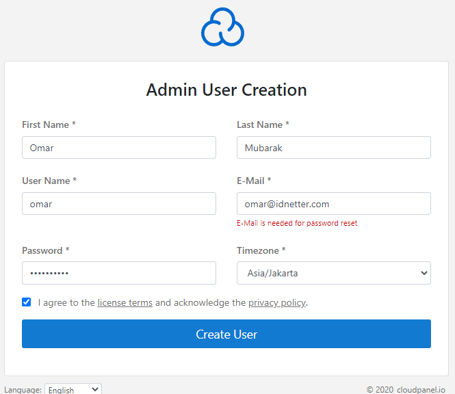 Cara install CloudPanel - idNetter