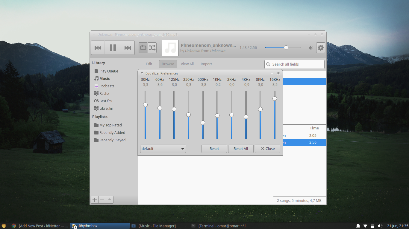 Cara install Rhythmbox dan plugin Equalizer di Ubuntu